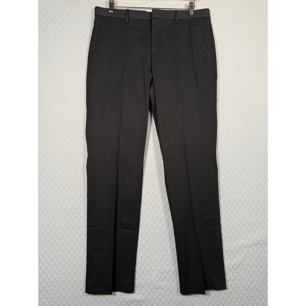 Express Photographer Slim Fit Dress Pants Men 32x32 Fits 33x31.5 Black Straight